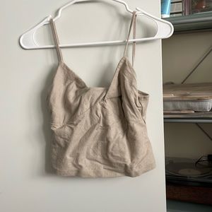 Tan crop top